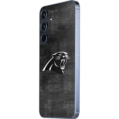NFL Carolina Panthers Black & White Galaxy A35 5G Skin